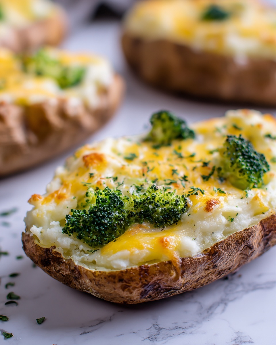 Broccoli Cheese Baked Potatoes Recipe - Recipe Image