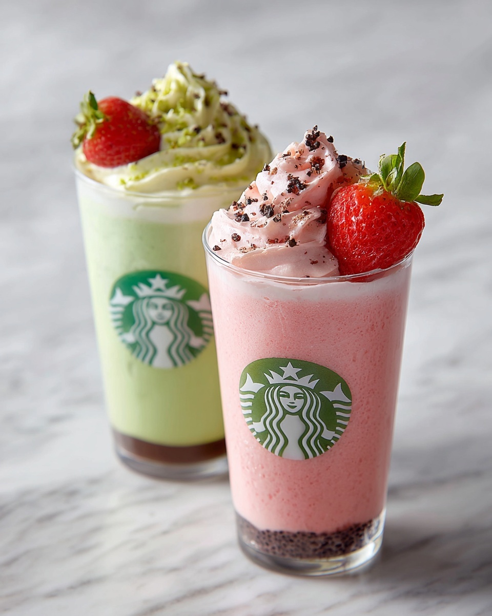 Kiwi Dragonfruit Crush Frappuccinos Recipe - Recipe Image