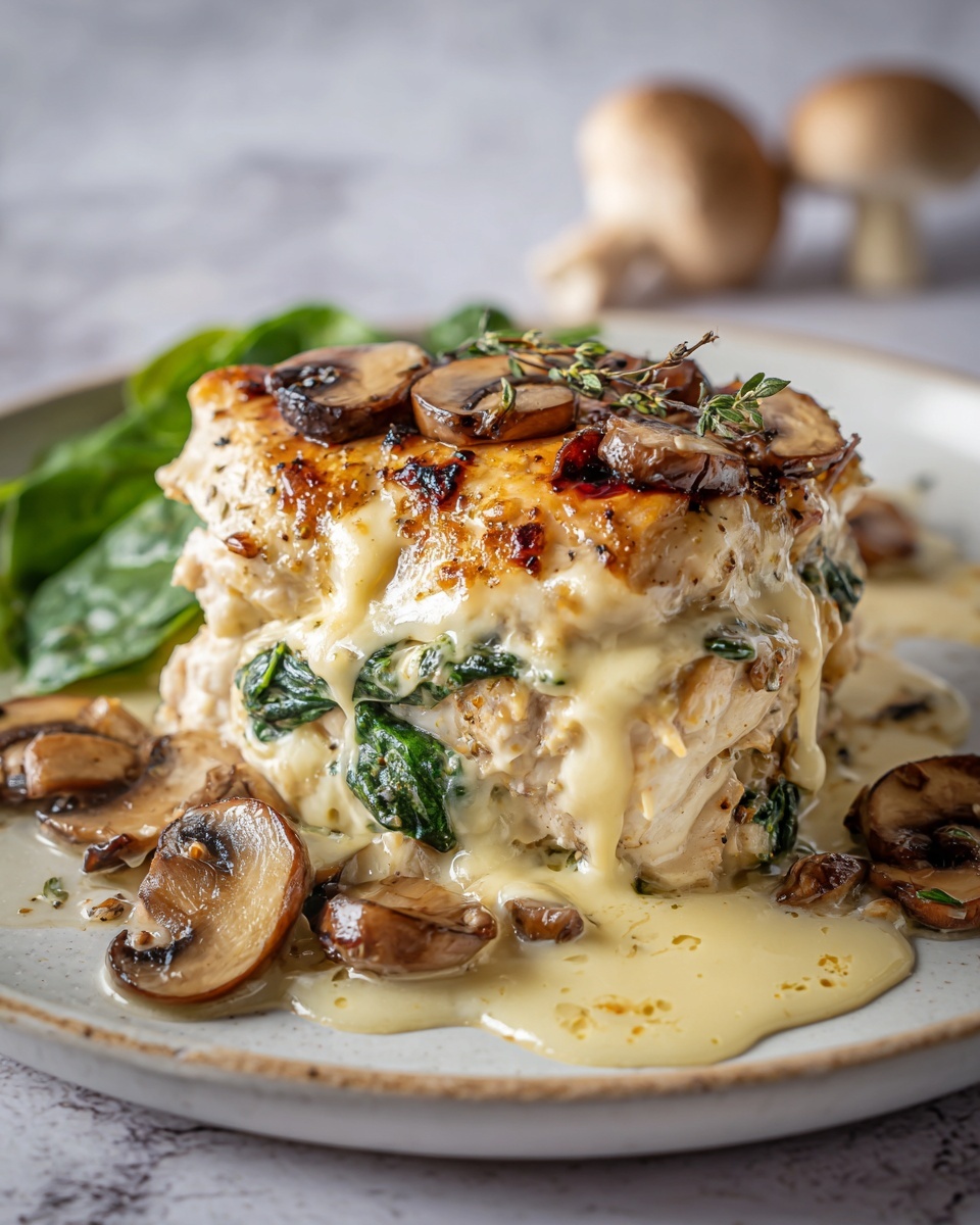 Mushroom Stuffed Chicken Breast Recipe - Recipe Image