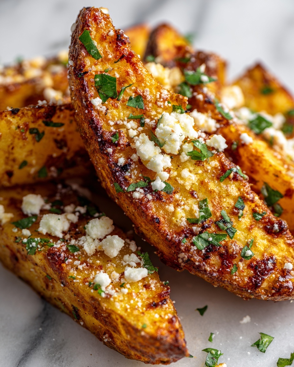 Parmesan and Garlic Baked Potato Wedges Recipe - Recipe Image