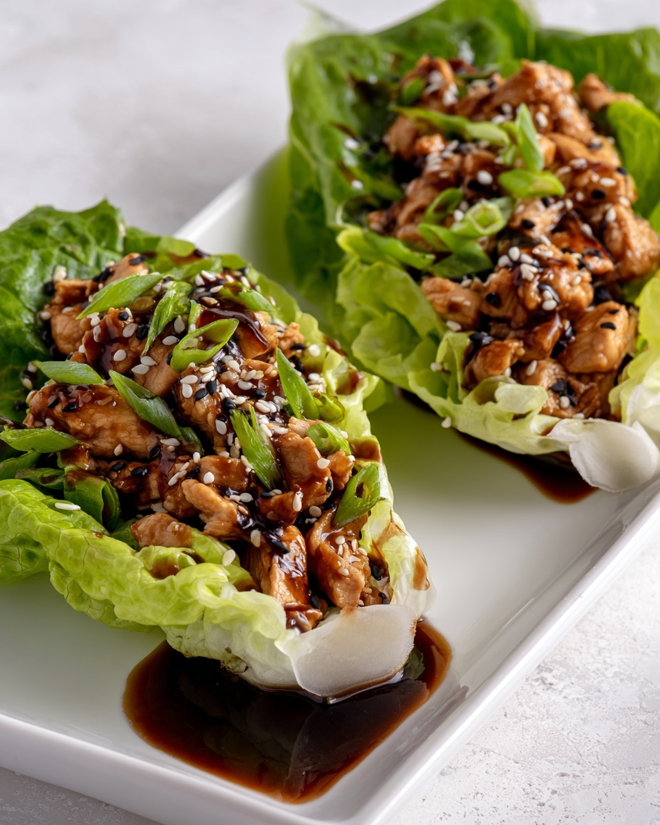Teriyaki Chicken Lettuce Wraps Recipe - Recipe Image