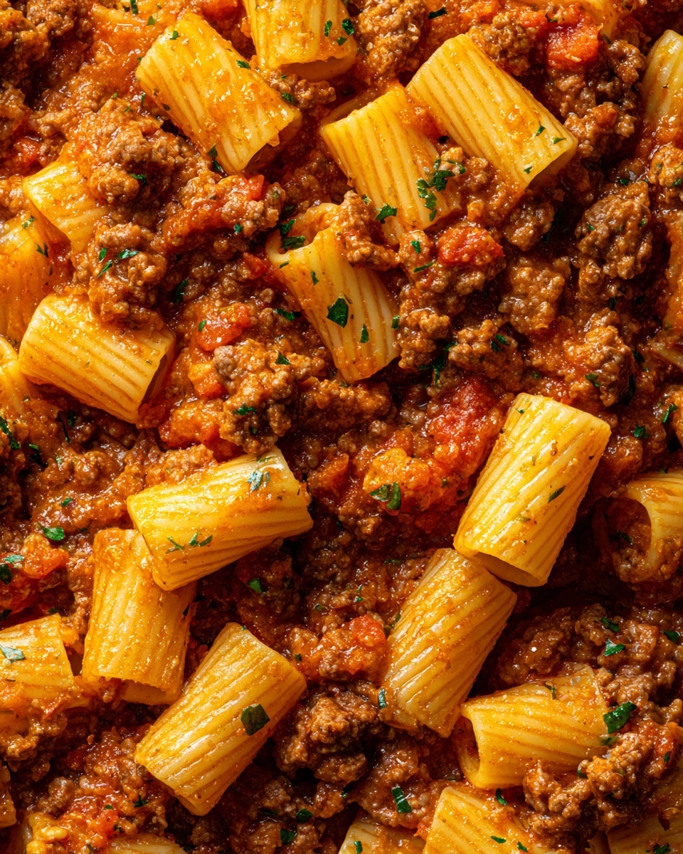 Creamy Garlic Beef Pasta Recipe - Recipe Image