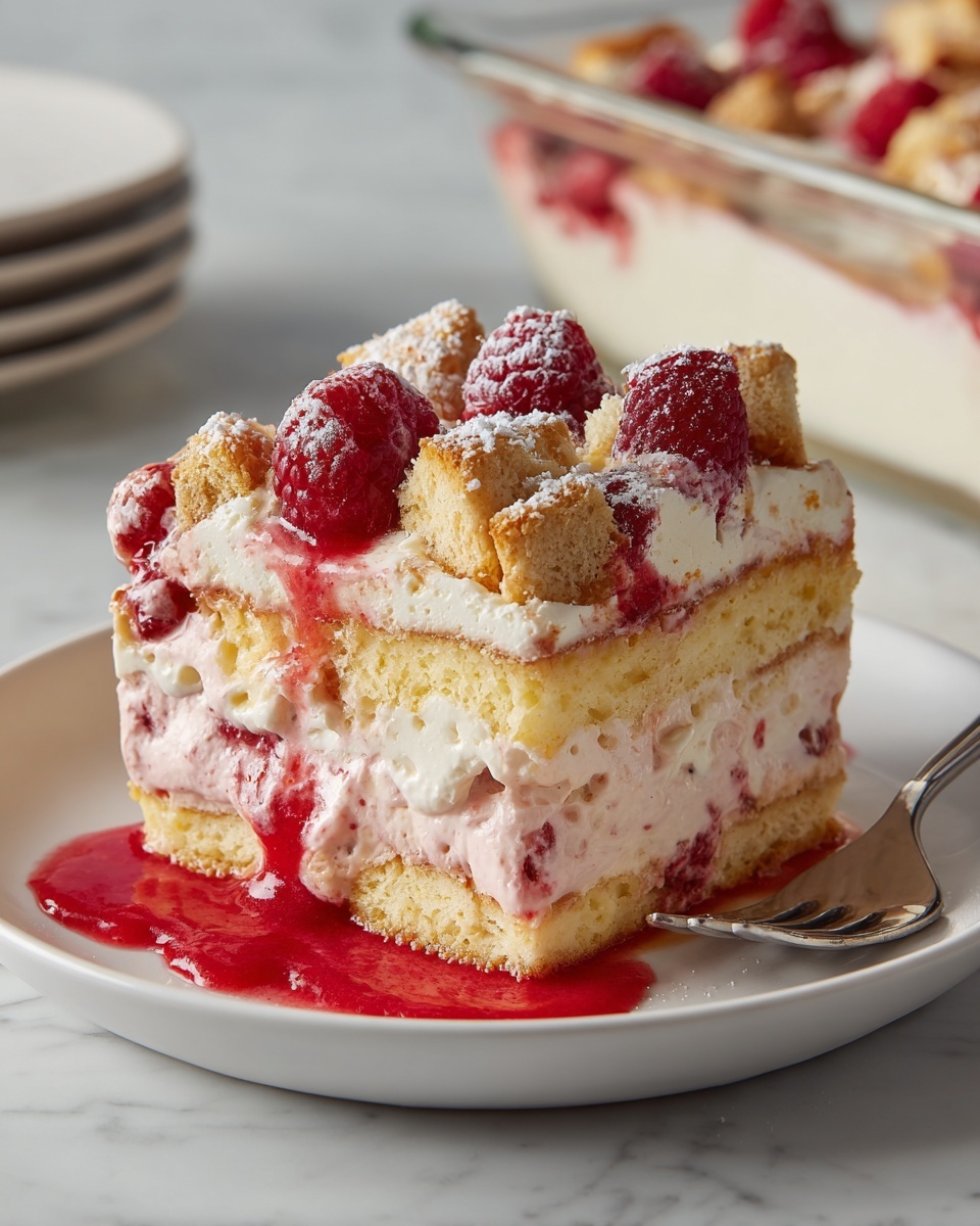 Raspberry Cheesecake French Toast Casserole Recipe - Recipe Image
