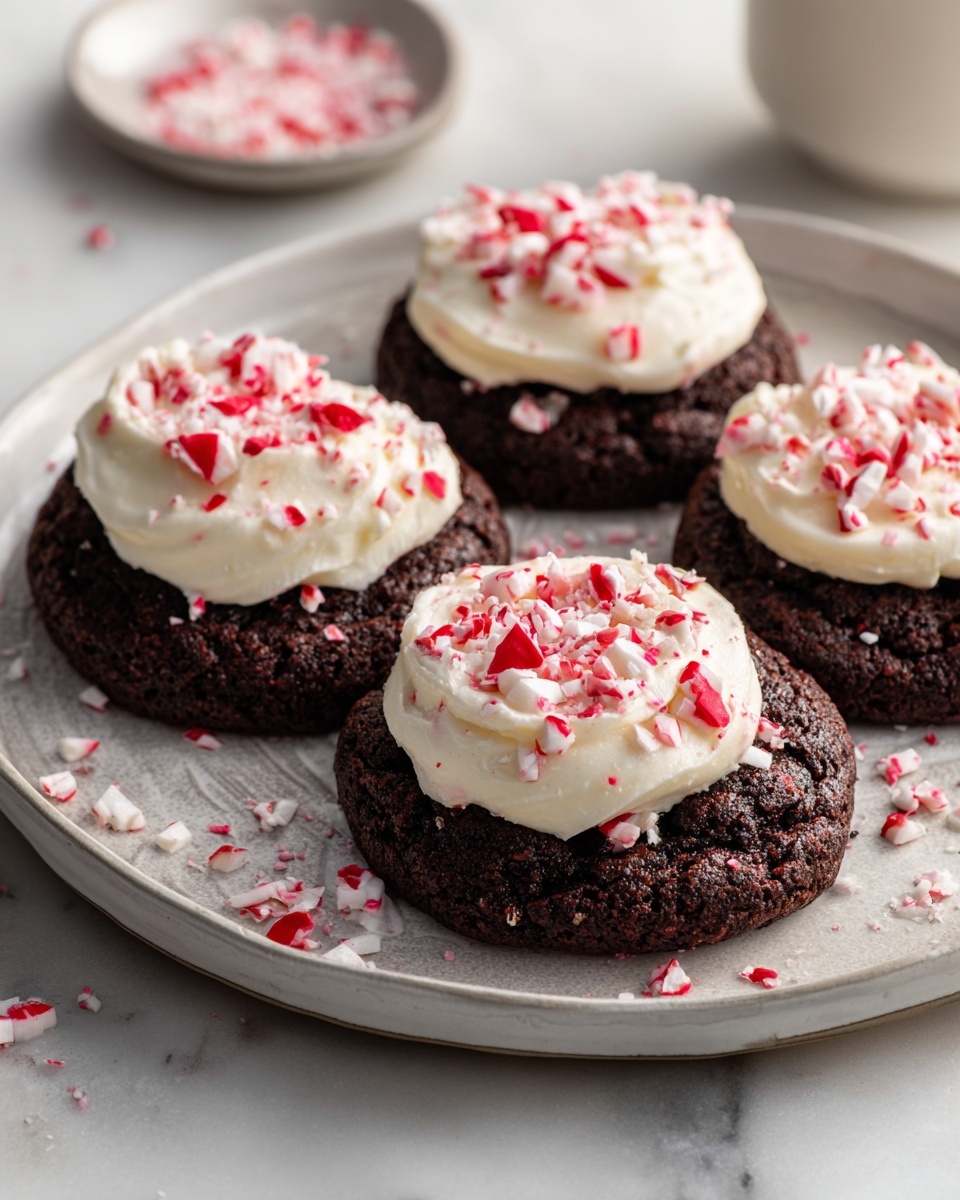 Hot Cocoa Peppermint Cookies Recipe - Recipe Image