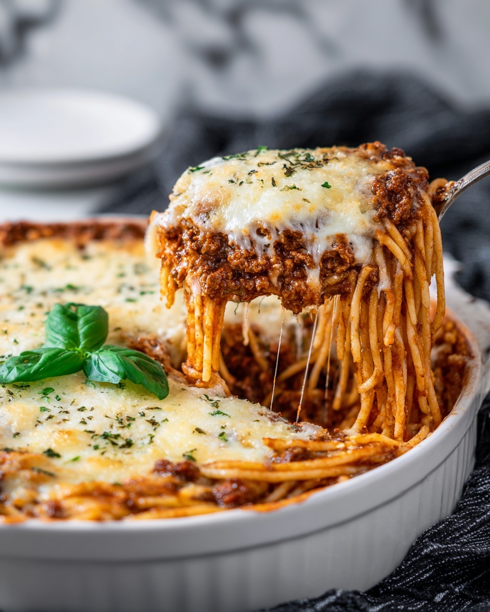 Baked Cream Cheese Spaghetti Casserole Recipe - Recipe Image