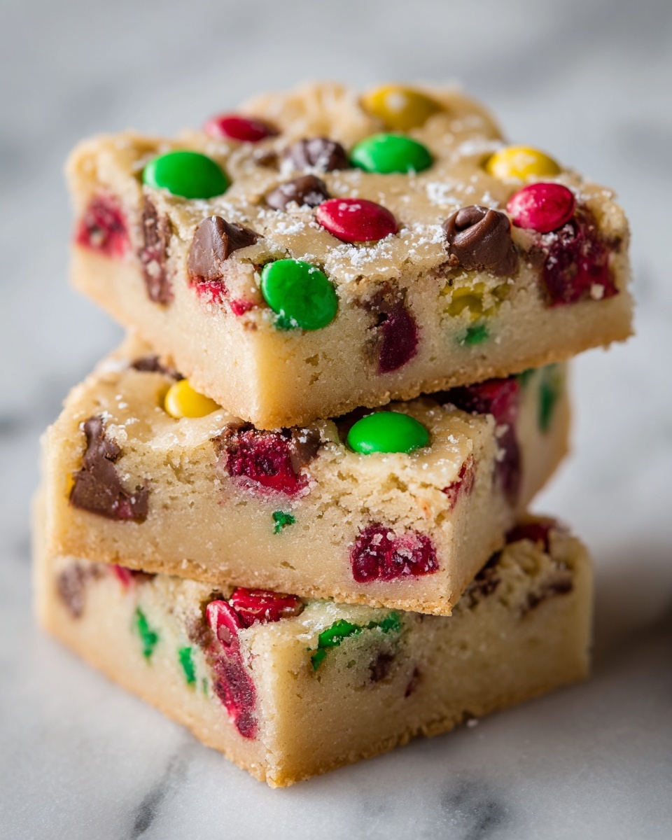 Holiday Cake Mix Cookie Bars Recipe - Recipe Image