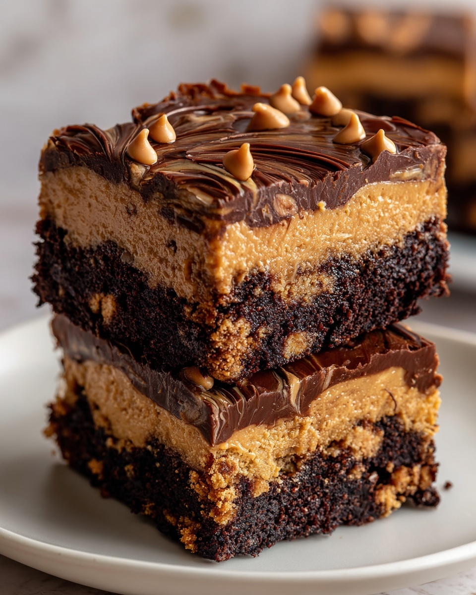 Peanut Butter Stuffed Brownies Recipe - Recipe Image