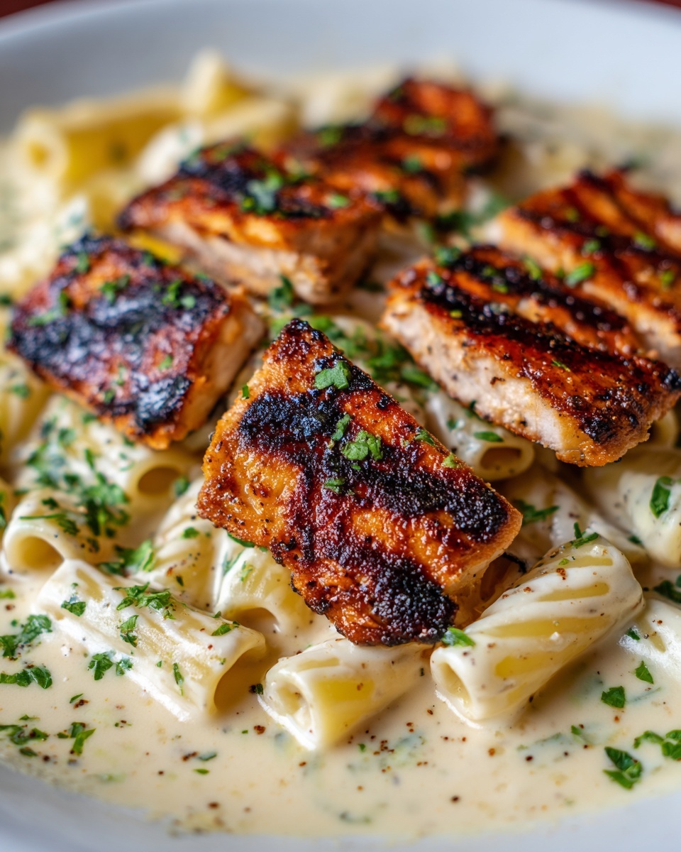 Creamy Parmesan Chicken with Penne Recipe - Recipe Image
