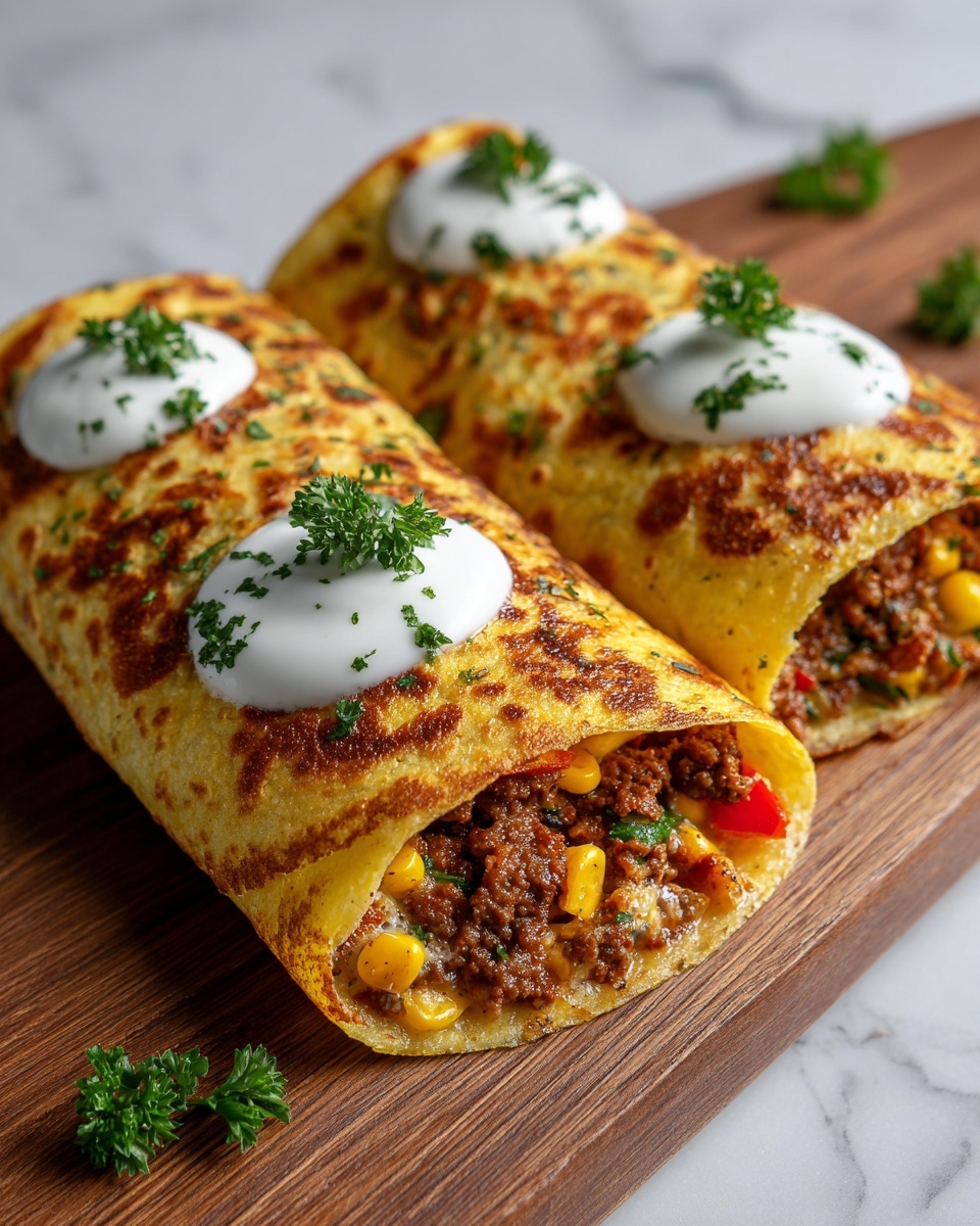 Beef and Cheese Chimichangas Recipe - Recipe Image