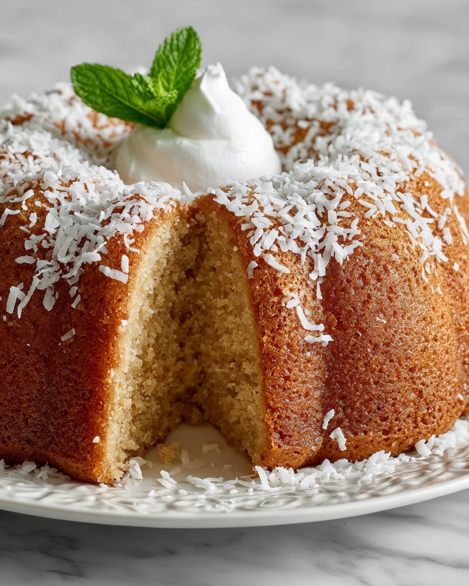 Coconut Cream Cheese Pound Cake Recipe - Recipe Image