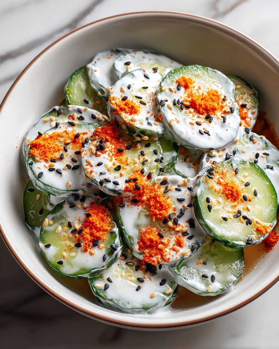 Easy California Roll Cucumber Salad Recipe - Recipe Image