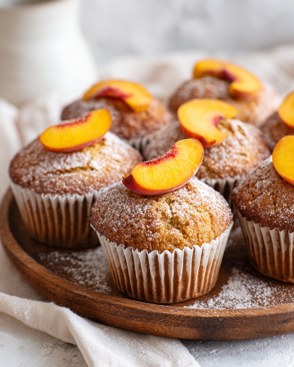 Peach Financiers: Elegant French Almond Cakes Recipe - Recipe Image