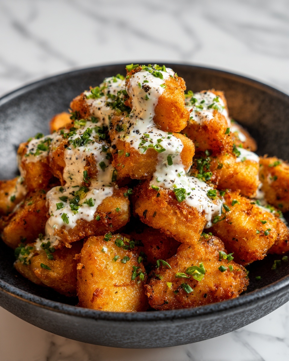 Air Fryer Salmon Bites with Garlic Cream Sauce Recipe - Recipe Image