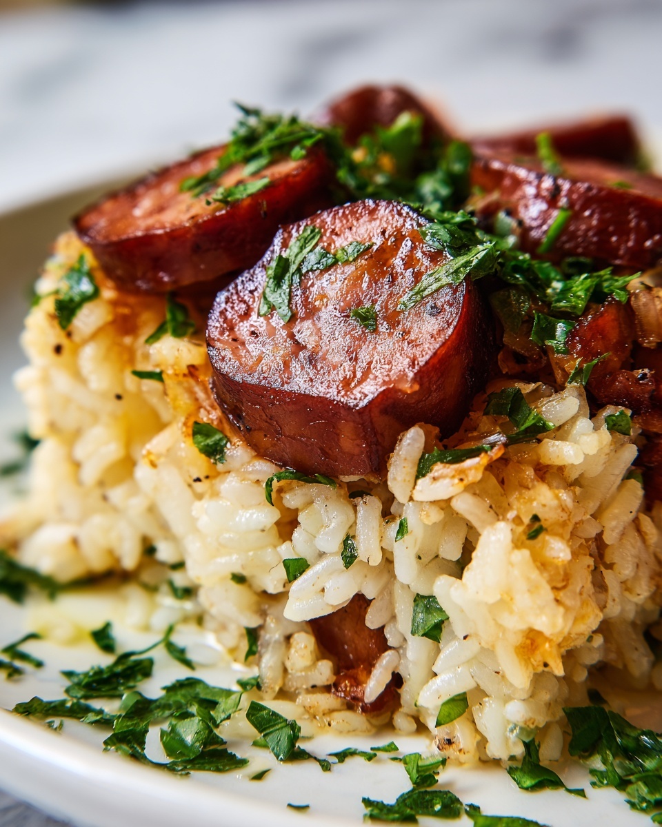 Cheesy Sausage and Rice Recipe - Recipe Image