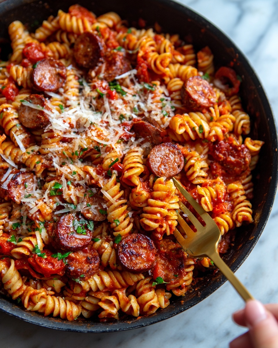 One-Pot Sausage Pasta Recipe - Recipe Image