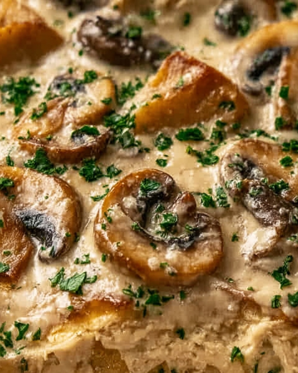 Creamy Chicken and Mushroom Bake Recipe - Recipe Image