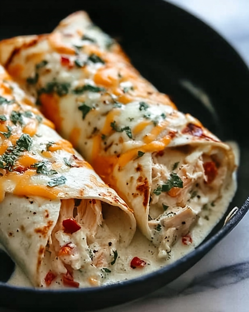 Cheesy Garlic Chicken Wraps Recipe - Recipe Image