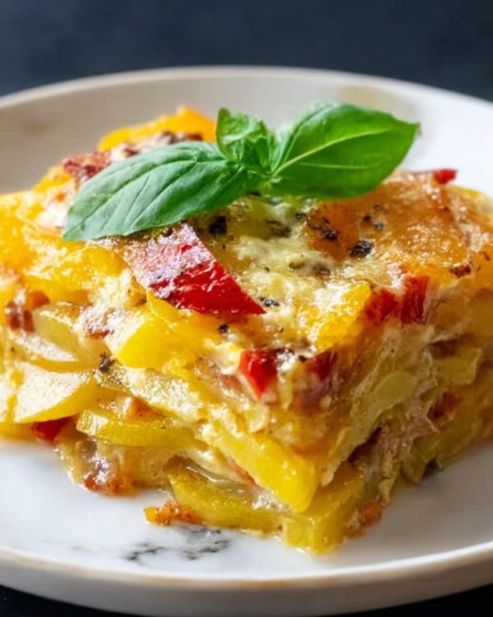 Italian Bell Pepper and Onion Scarpaccia Recipe - Recipe Image