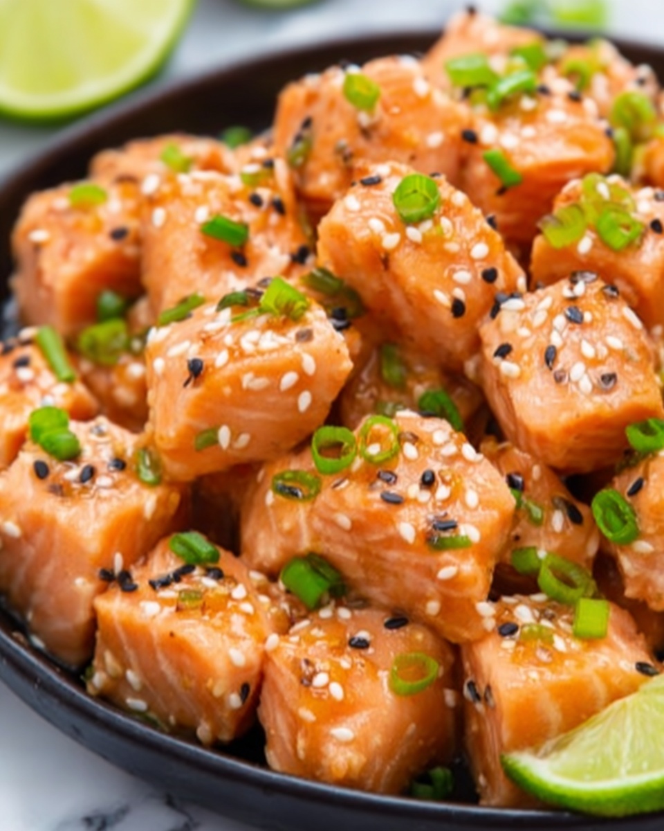 Bang Bang Salmon Bites with Spicy Chili Mayonnaise Recipe - Recipe Image
