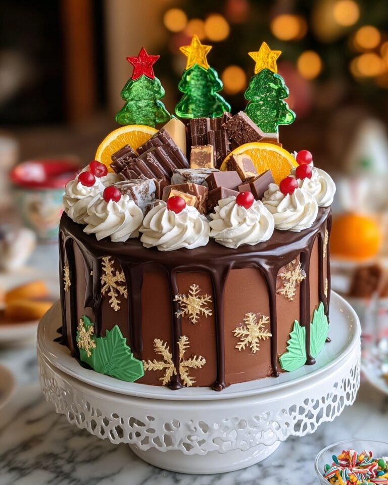 Festive Chocolate Orange Christmas Cake Recipe