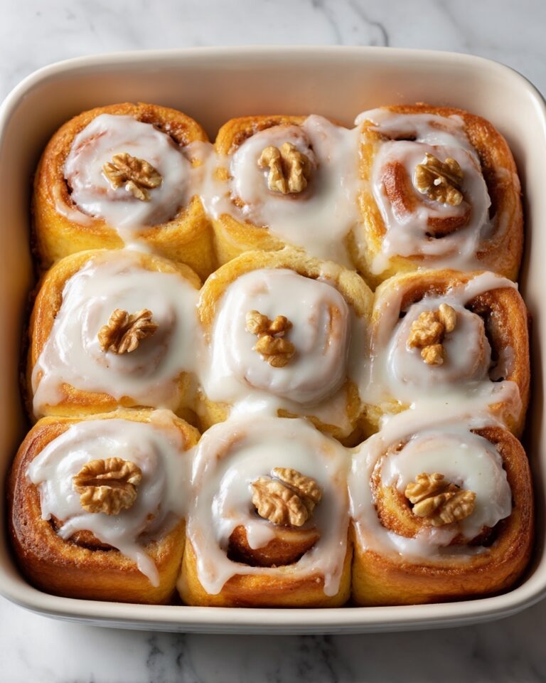 Fluffy Cinnamon-Walnut Rolls with Cream Cheese Frosting Recipe