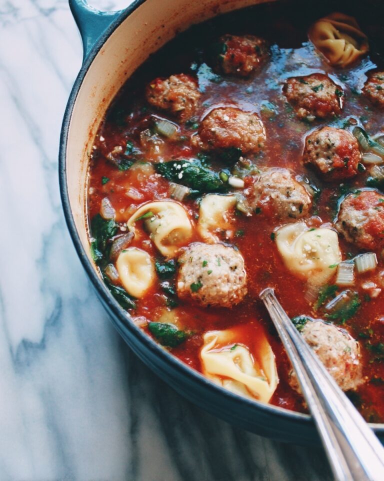 Meatball and Tortellini Soup Recipe