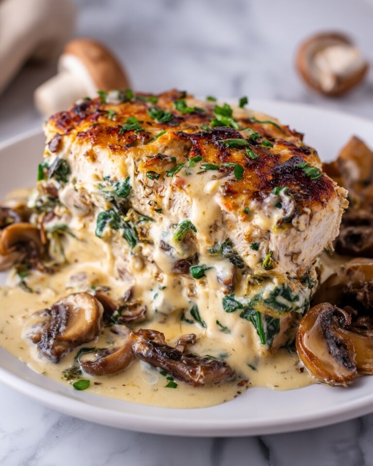 Mushroom Stuffed Chicken Breast Recipe