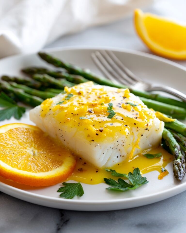 Baked Cod with Orange Beurre Blanc Recipe
