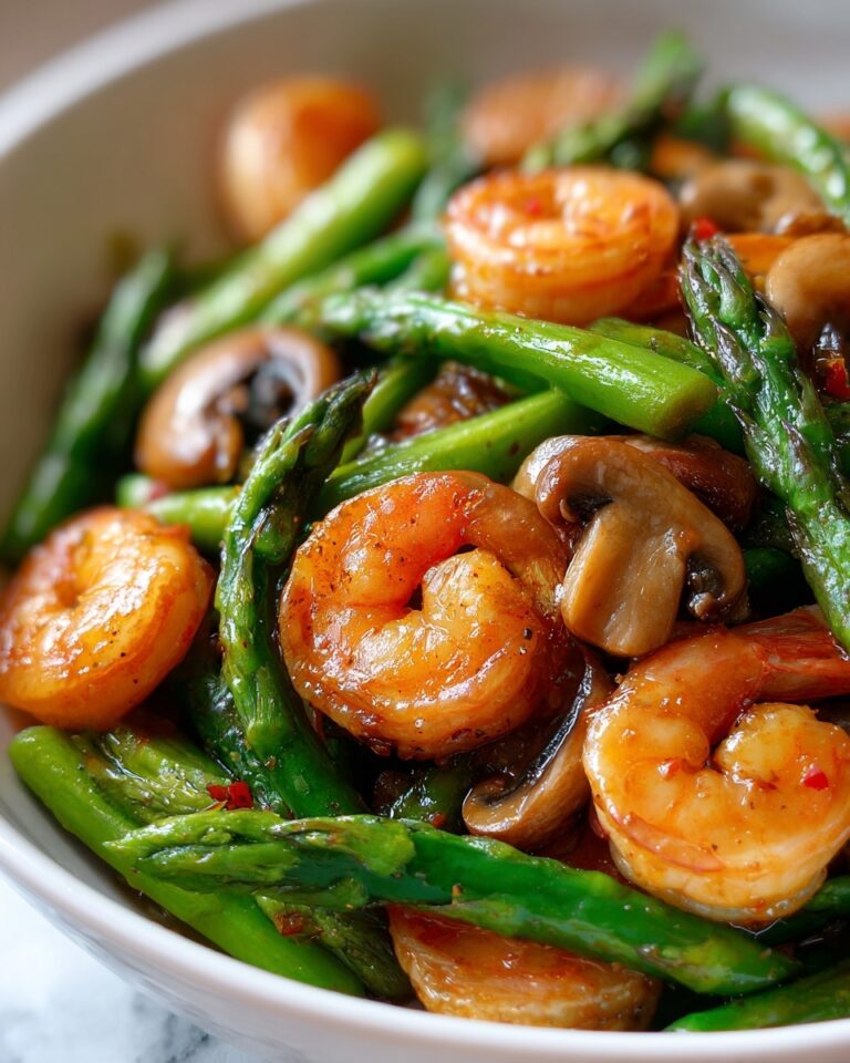 Shrimp and Asparagus Stir-Fry with Mushrooms Recipe