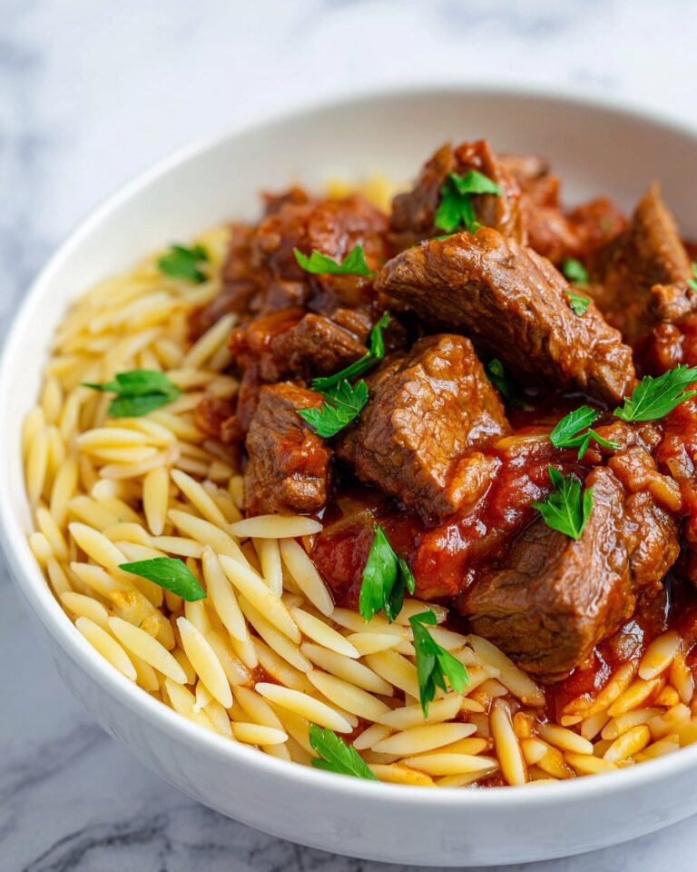 Greek Beef Stew with Orzo (Giouvetsi) Recipe