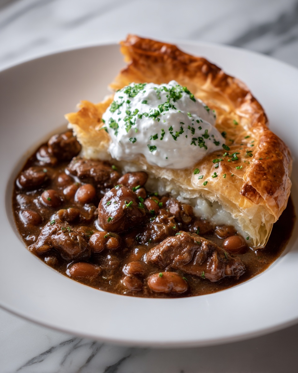 Short Rib Chili Pot Pie Recipe - Recipe Image