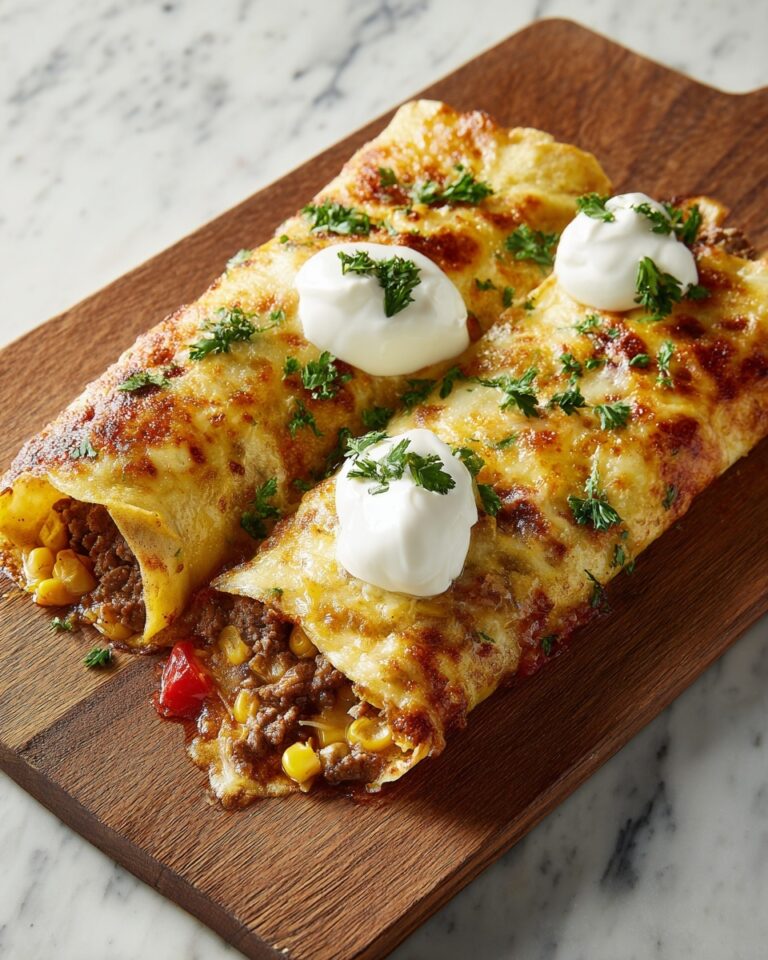 Beef and Cheese Chimichangas Recipe