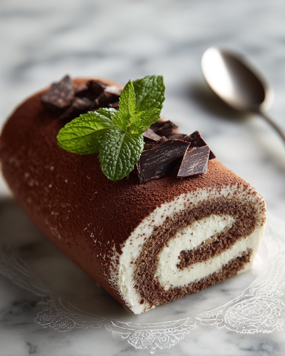 Tiramisu Swiss Roll Recipe - Recipe Image