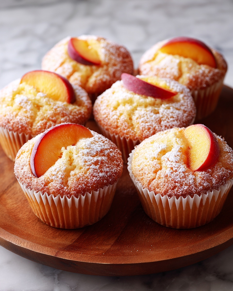 Peach Financiers: Elegant French Almond Cakes Recipe - Recipe Image