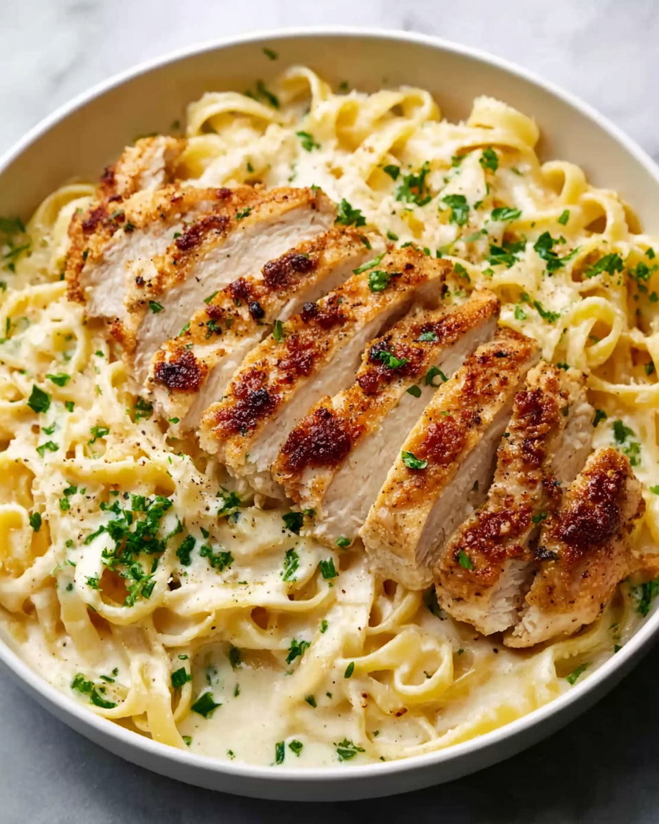 Chicken Fettuccine Alfredo Recipe - Recipe Image
