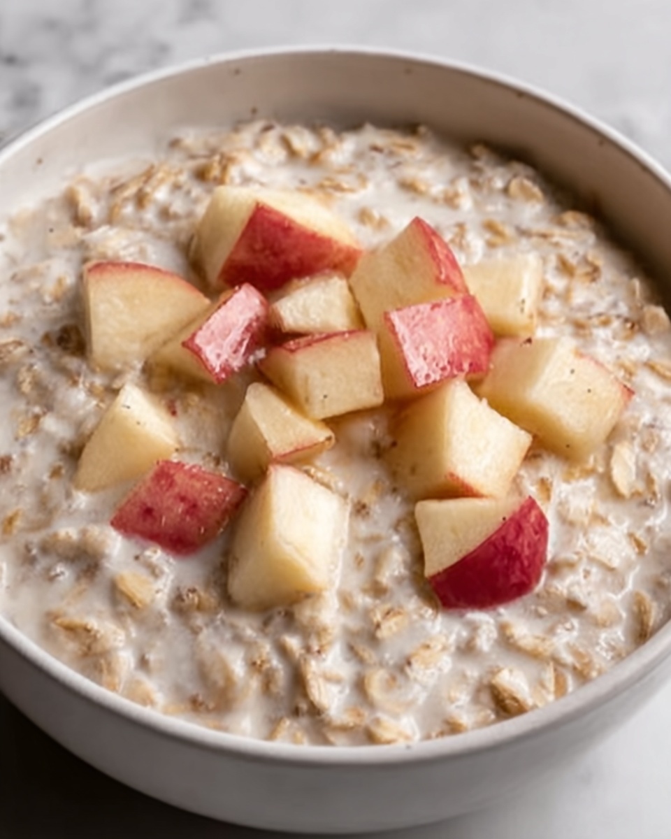 Creamy Overnight Applesauce Oats Recipe - Recipe Image