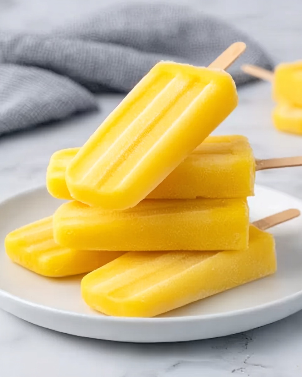 Frozen Mango Yogurt Pops Recipe - Recipe Image