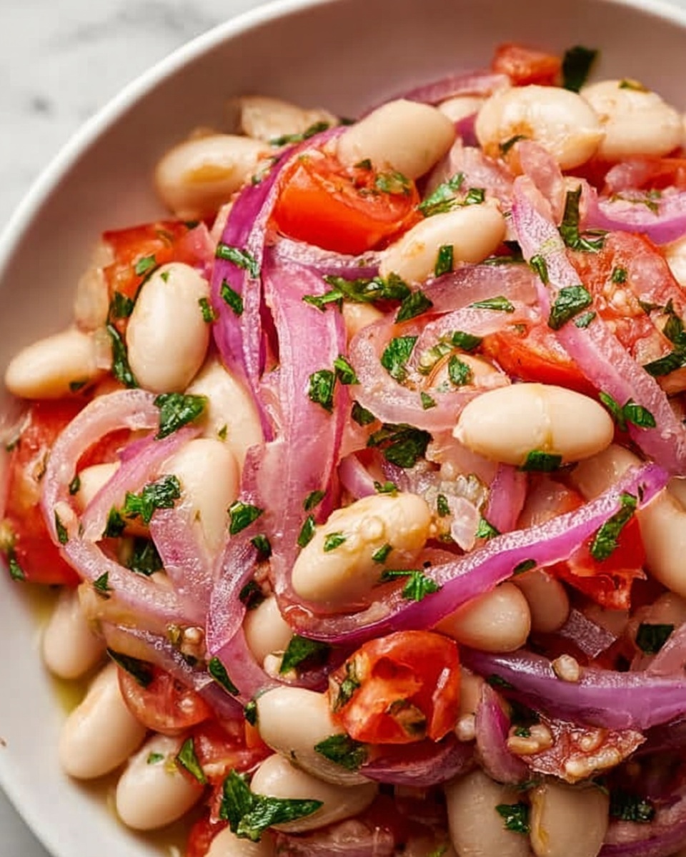 Piyaz: An Incredible Ultimate Turkish White Bean Salad Recipe - Recipe Image