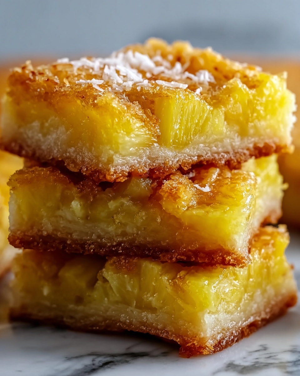 Tropical Paradise with Pineapple Bliss Bars Recipe - Recipe Image