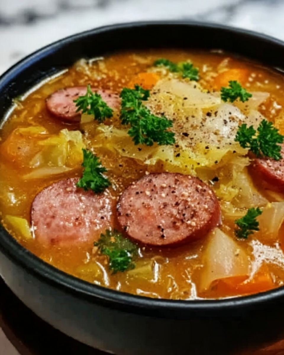 Kielbasa and Cabbage Soup Recipe - Recipe Image