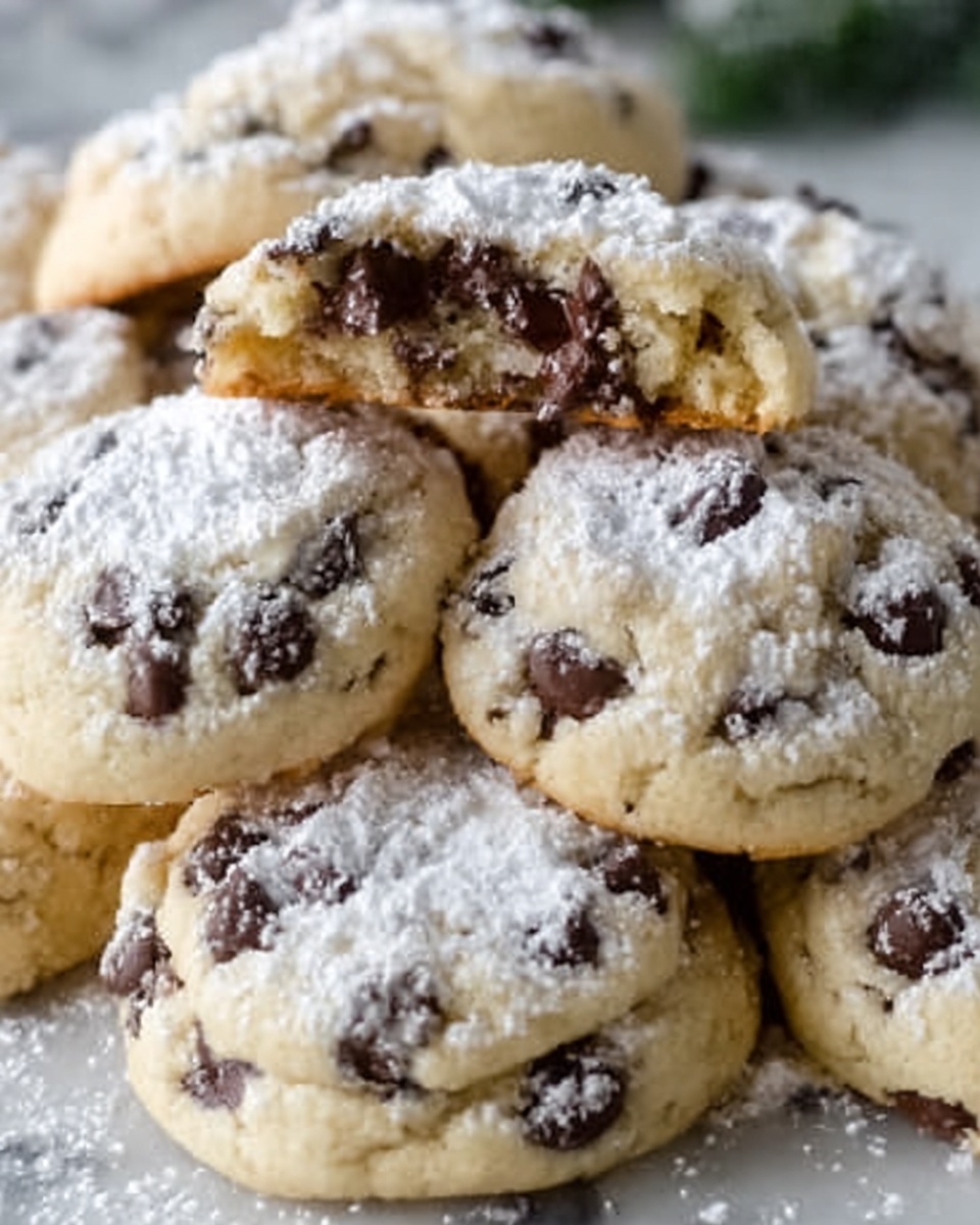 Peanut Butter Chocolate Chip Snowball Cookies Recipe - Recipe Image