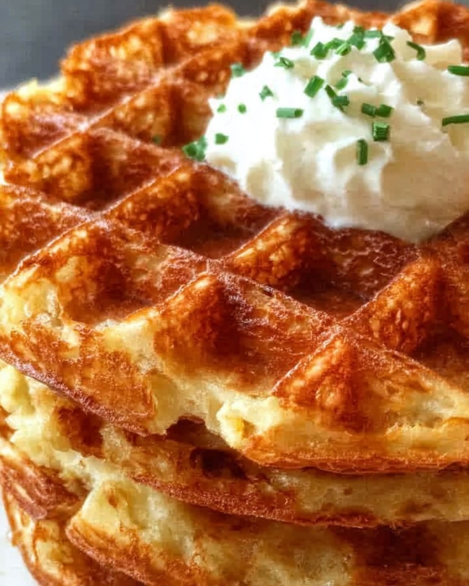 Healthy Cauliflower Hashbrown Chaffle Recipe - Recipe Image