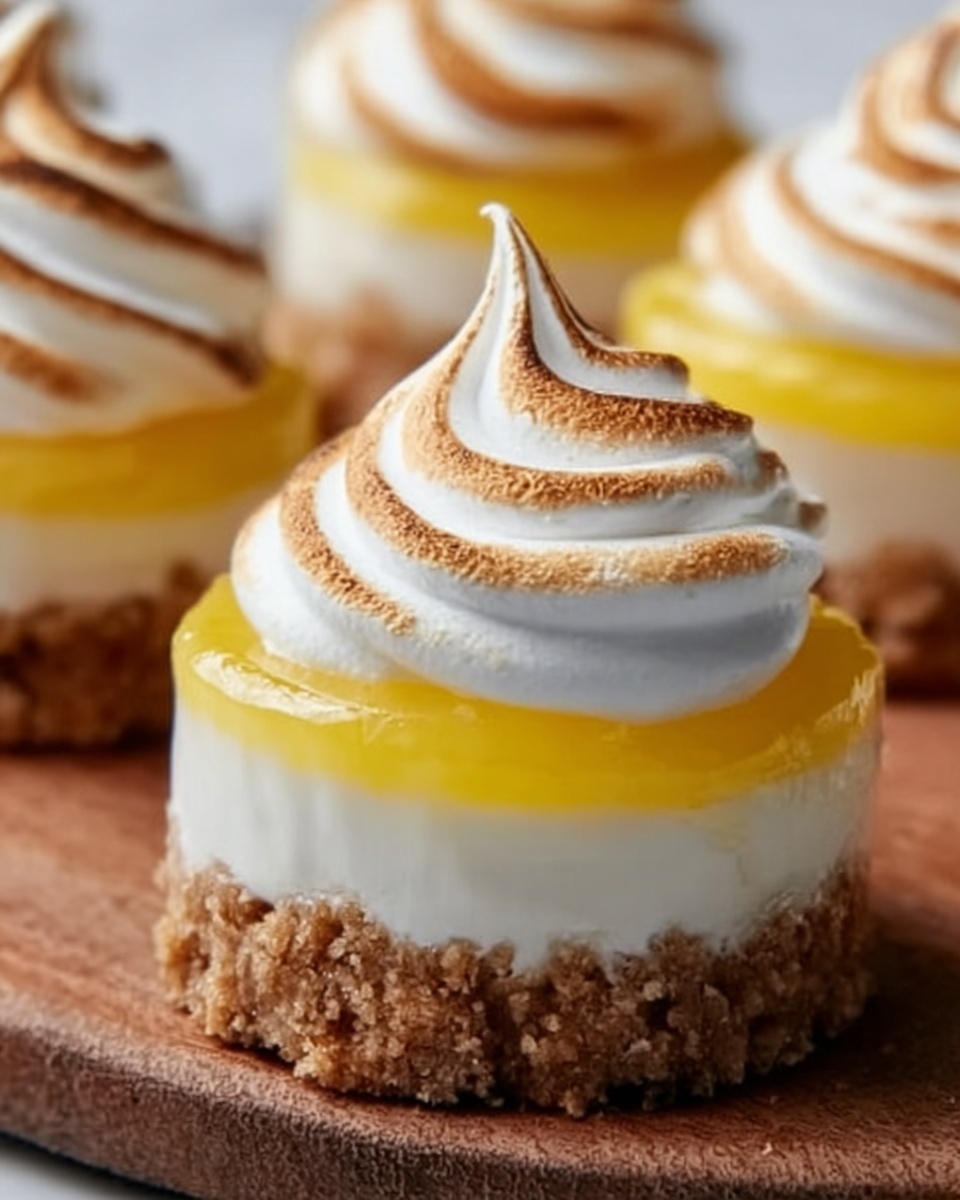 Mini Lemon Meringue Cheesecakes Recipe - Recipe Image