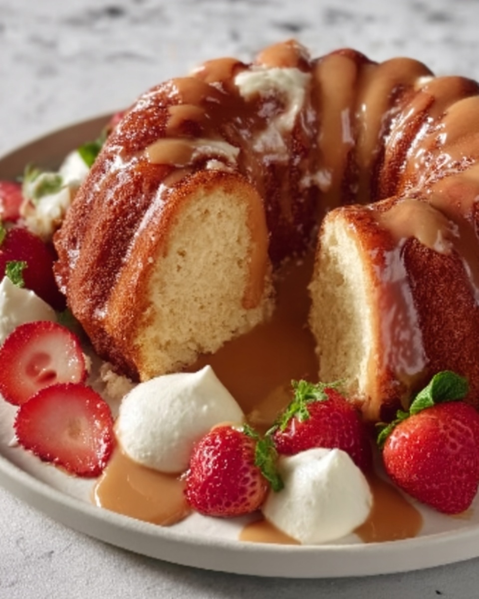 Salted Caramel Kentucky Butter Cake Recipe - Recipe Image