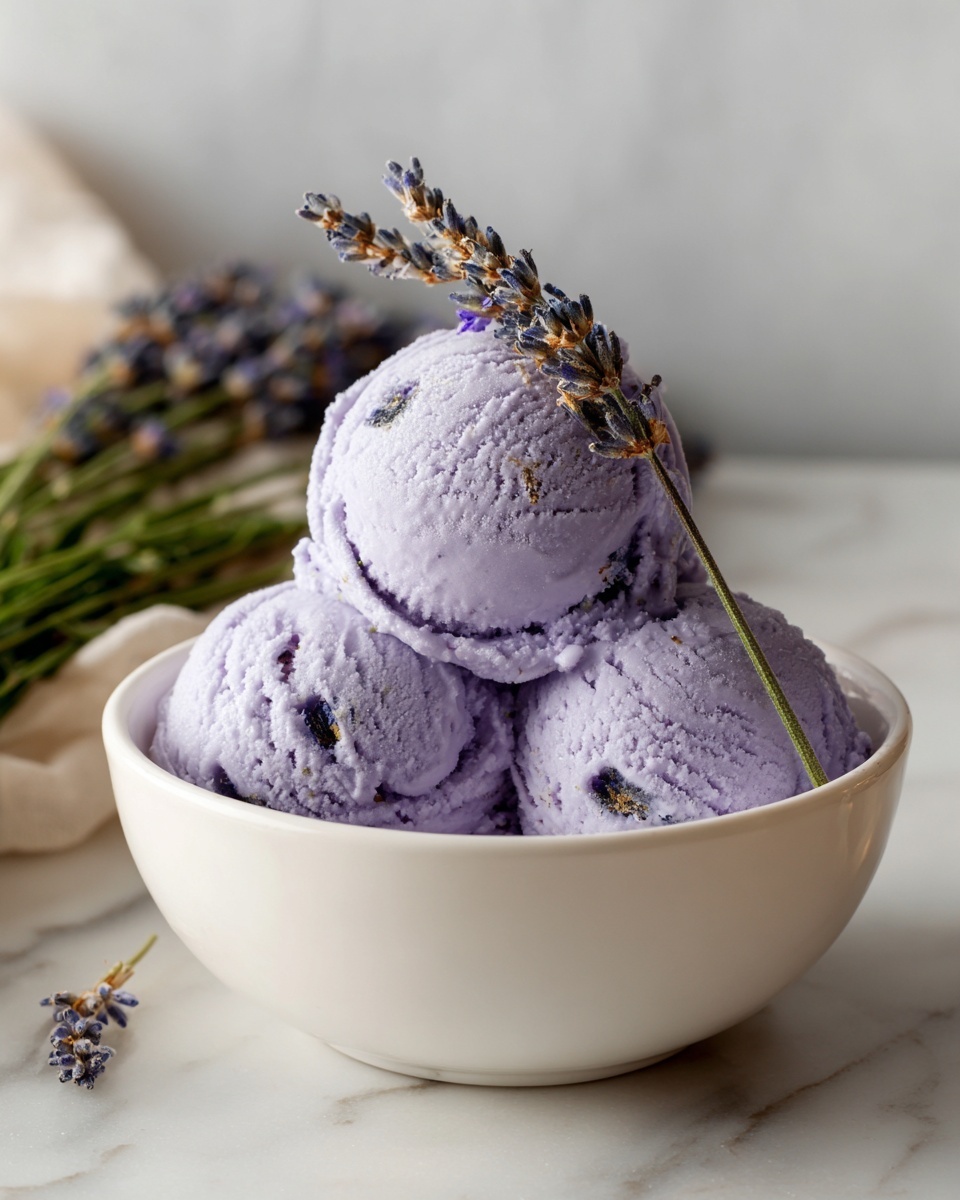 Lavender Ice Cream Recipe - Recipe Image
