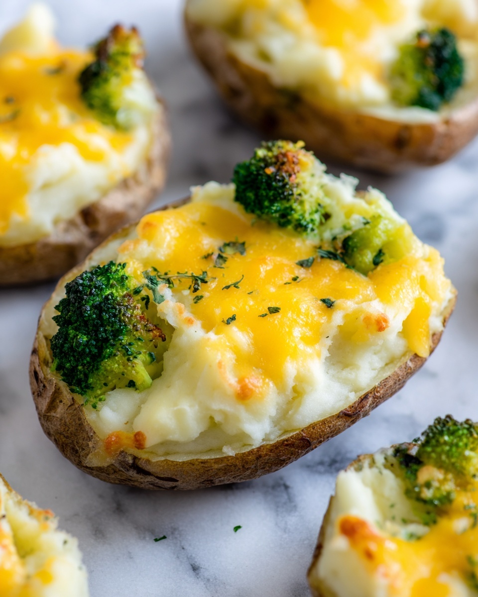 Broccoli Cheese Baked Potatoes Recipe - Recipe Image