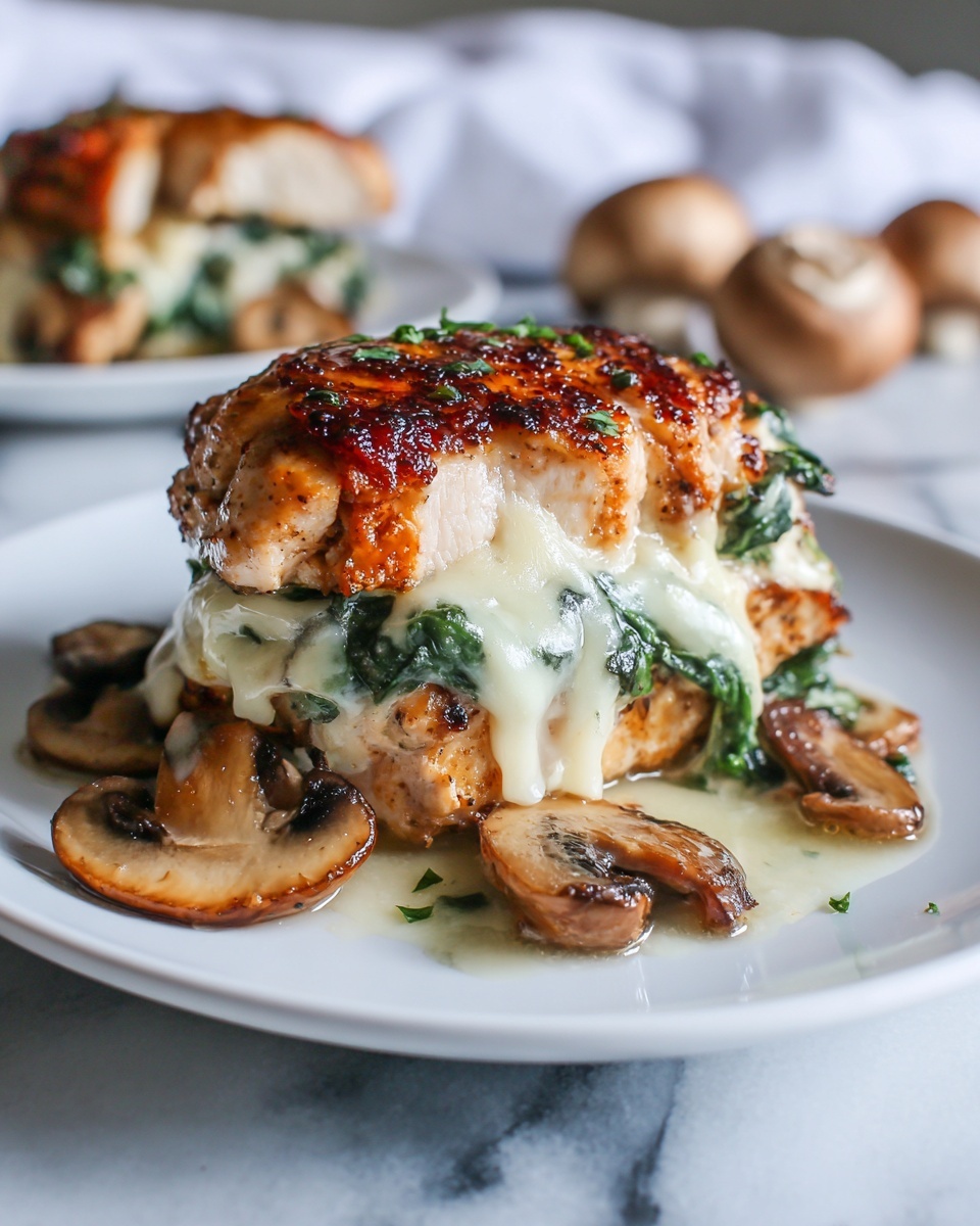 Mushroom Stuffed Chicken Breast Recipe - Recipe Image