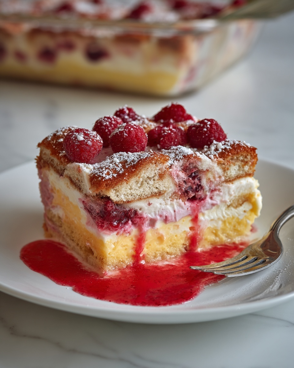 Raspberry Cheesecake French Toast Casserole Recipe - Recipe Image