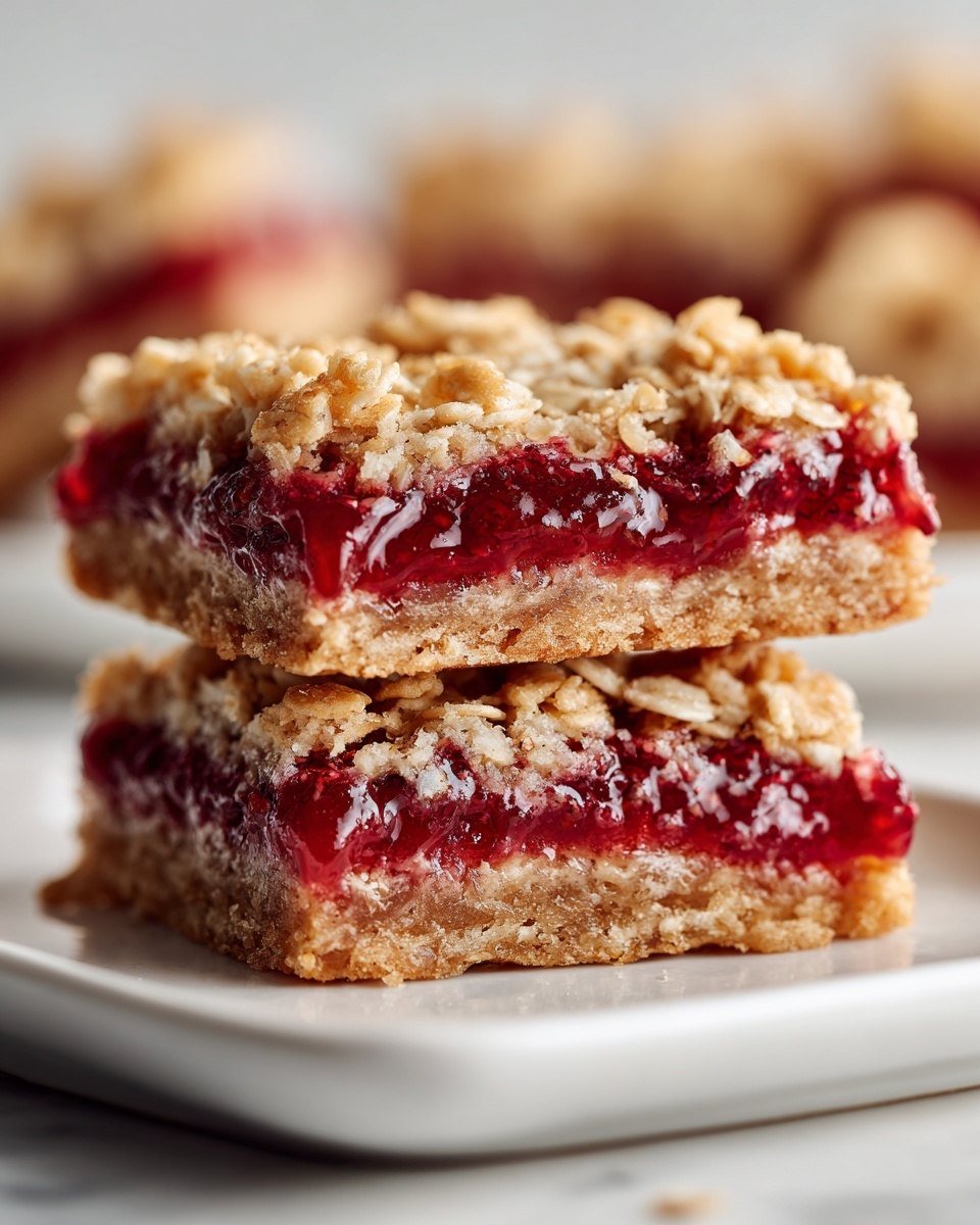Strawberry Oatmeal Jam Bars Recipe - Recipe Image