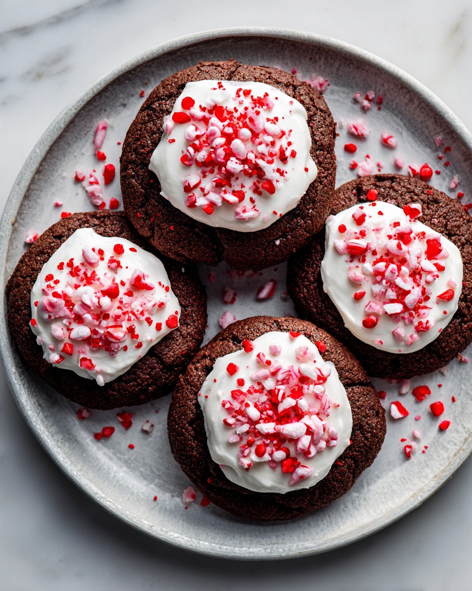 Hot Cocoa Peppermint Cookies Recipe - Recipe Image